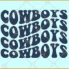 Dallas Cowboys retro wavy SVG, Dallas Cowboys Football SVG, Dallas Cowboys Star SVG