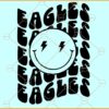 Eagles smiley face SVG, Philadelphia Eagles SVG, Philadelphia Eagles Football SVG