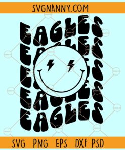 Eagles smiley face SVG, Philadelphia Eagles SVG, Philadelphia Eagles Football SVG