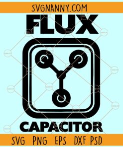Flux Capacitor SVG, Back to the future SVG, Delorean SVG, Flux Capcitor Logo SVG