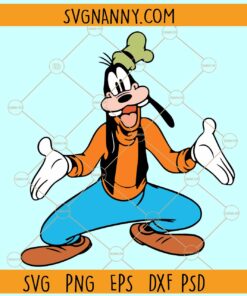 Goofy Layered SVG, Goofy Clipart SVG, Goofy SVG, Disney Goofy SVG