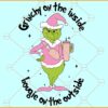 Grinchy on the inside bougie on the outside SVG, Funny Grinch SVG, Funny Christmas svg