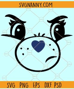 Grumpy Bear Face SVG, Grumpy Care Bear SVG, Grumpy Bear Clipart SVG