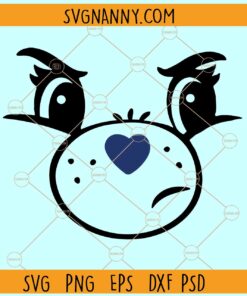 Grumpy Bear Face SVG, Grumpy Care Bear SVG, Grumpy Bear Clipart SVG