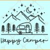 Happy Camper SVG, Camper SVG, camping svg, camp life svg, camper shirt svg