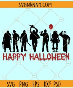 Happy Halloween characters SVG, Halloween Horror SVG, Horror Character SVG, Horror SVG