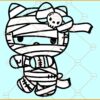 Hello Kitty Mummy SVG, Hello Kitty Svg, Mummy Cat Svg, Kitty Halloween Svg