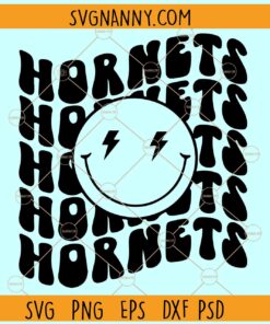 Hornets smiley face SVG, Hornets SVG, Hornets Football SVG, Hornets Mascot SVG