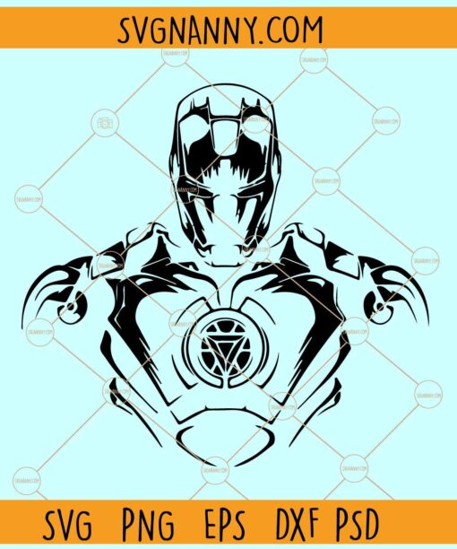 Iron man silhouette SVG, Iron man Svg, Iron man Hero Svg, Iron man Clipart SVG