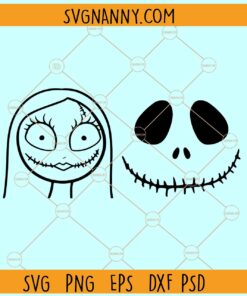 Jack and Sally SVG, Halloween Jack and Sally Svg, Nightmare Before Christmas Svg