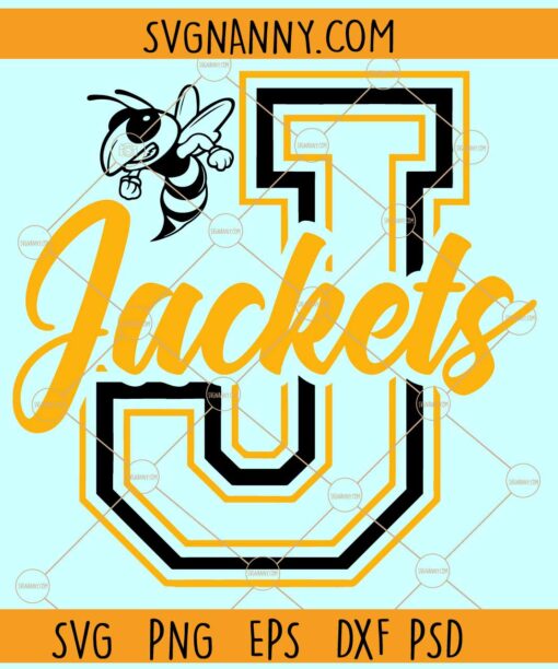 Jackets Jersey SVG, Jackets Football  SVG, yellow jackets football svg