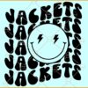 Jackets smiley face SVG, Jackets SVG, Jackets Football SVG, Jackets Mascot SVG