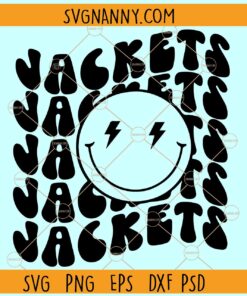 Jackets smiley face SVG, Jackets SVG, Jackets Football SVG, Jackets Mascot SVG