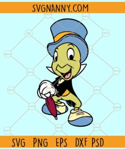Jiminy Cricket Pinocchio SVG, Pinocchio Clipart SVG, Jiminy Cricket SVG, Disney SVG