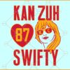 Kan Zuh Swift svg, Kan Zuh Swifty SVG, Travis Kelce and Taylor Swift SVG, KC Chiefs SVG