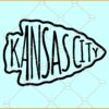 Kansas City Arrowhead SVG, Kansas City Chiefs SVG, KC Chiefs Football SVG