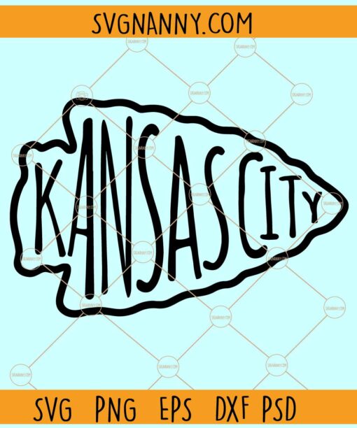 Kansas City Arrowhead SVG, Kansas City Chiefs SVG, KC Chiefs Football SVG