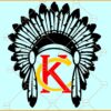 Kansas City head dress SVG, Kansas City Chiefs SVG, KC Chiefs T-shirt SVG, KC football svg
