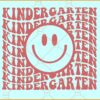 Kindergarten Smiling Face SVG, Kindergarten Smiley  SVG, School Svg, Hello Kindergarten Svg