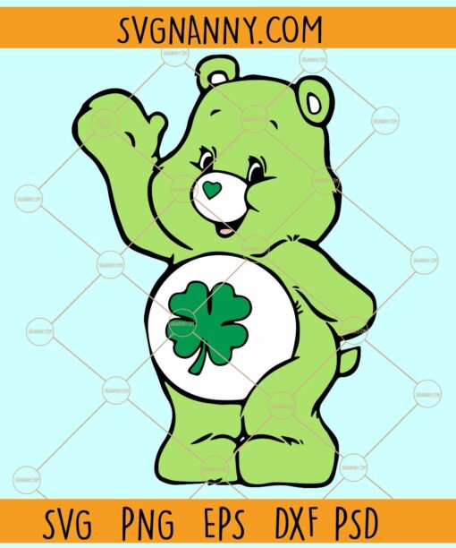 Lucky care bear SVG, Care Bear SVG, Lucky Bear SVG, Family Vacation Svg