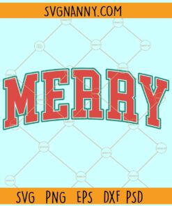 Merry SVG, Merry Christmas SVG, Merry PNG, Merry Holiday SVG