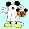 Mickey Ghost Halloween SVG, Mickey Mouse Ghost SVG, Mickey Mouse Disney Halloween SVG