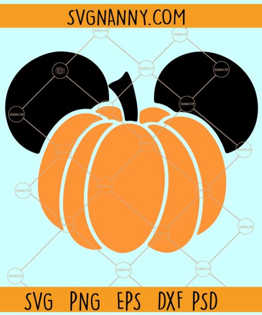 Mickey Pumpkin SVG, Mickey Mouse Pumpkin SVG, Mickey Mouse Disney Halloween SVG
