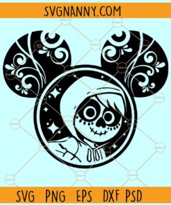 Miguel Mickey ears SVG, Disney Coco SVG, Mickey Mouse Ear Coco SVG, Coco Miguel Mickey Ears SVG