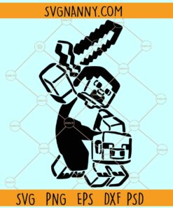 Minecraft Character SVG, Minecraft SVG, Mine Game SVG, Minecraft gamer SVG