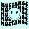 Mustangs smiley face SVG, Mustangs SVG, Mustangs Football SVG, Mustangs Mascot SVG