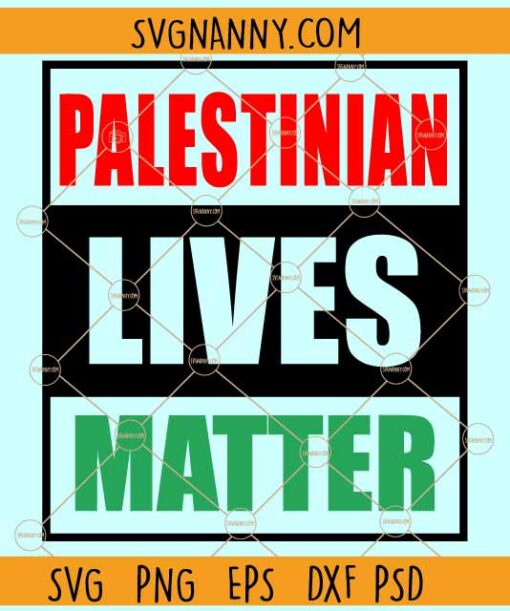 Palestinian Lives Matter SVG, Free Palestine Svg, Save Sheick Jarrah svg, Palestine Svg