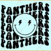 Panthers smiley face SVG, Carolina Panthers SVG, Panthers Football SVG, Football Mascot SVG