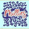 Phillies Leopard print SVG, Leopard Philadelphia Phillies SVG, Philadelphia Baseball SVG