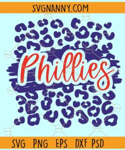 Phillies Leopard print SVG, Leopard Philadelphia Phillies SVG, Philadelphia Baseball SVG