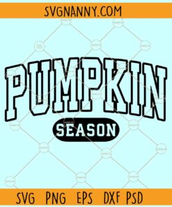 Pumpkin season SVG, Pumpkin season varsity Font SVG, Fall Sign SVG, Halloween SVG