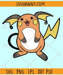 Raichu SVG, Pikachu to Raichu SVG, Pokemon SVG, Pokemon Ball SVG