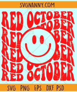 Red October smiley face SVG, Red October Philly SVG, Phillies Take October SVG
