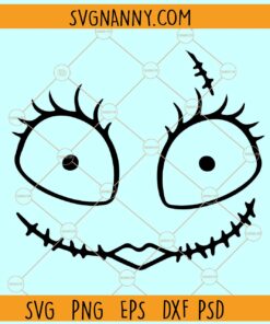 Sally face SVG, Halloween Sally Svg, Sally Nightmare Before Christmas Svg, Sally SVG