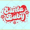 Santa Baby retro SVG, Santa Baby SVG, Merry Christmas SVG, First Christmas SVG