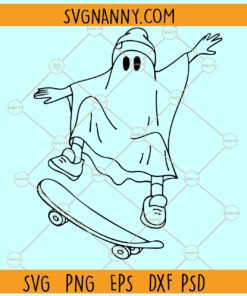 Skating ghost SVG, Skateboarding Ghost Svg, Ghost Svg, Spooky Svg