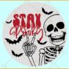 Stay Spooky Door Hanger SVG, Halloween Door Sign SVG, Halloween Décor SVG