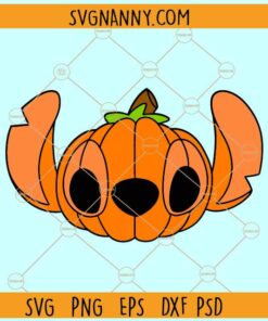 Stitch Pumpkin SVG, Stitch Pumpkin Head SVG PNG, Disney Halloween Pumpkin SVG