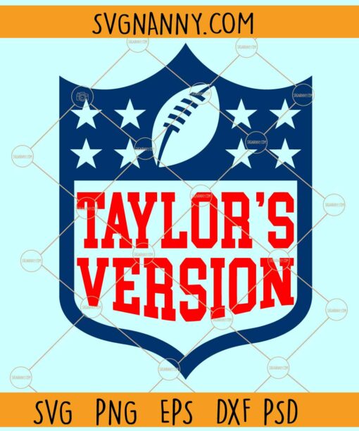 Taylor's Version football SVG, Football SVG, Travis Kelce And Taylor Swift SVG