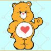 Tenderheart Bear SVG, Care bears SVG, Care Bears Tenderheart  SVG