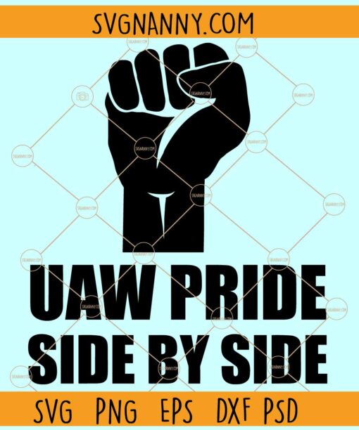 UAW Pride Side by side SVG, UAW on strike SVG, UAW Strong SVG, UAW Strike SVG