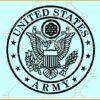 United States Army Seal Logo SVG, US Army Round Logo SVG File
