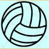 Volleyball SVG, Volleyball Clipart SVG, Volleyball Lover SVG, Volleyball Shirt SVG