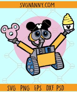 Wall-E Snacks SVG, Wall-E SVG, Disney Robot PNG, Disney SVG, Disney Robot Character SVG