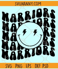 Warriors smiley face SVG, Golden State Warriors SVG, Warriors Football SVG