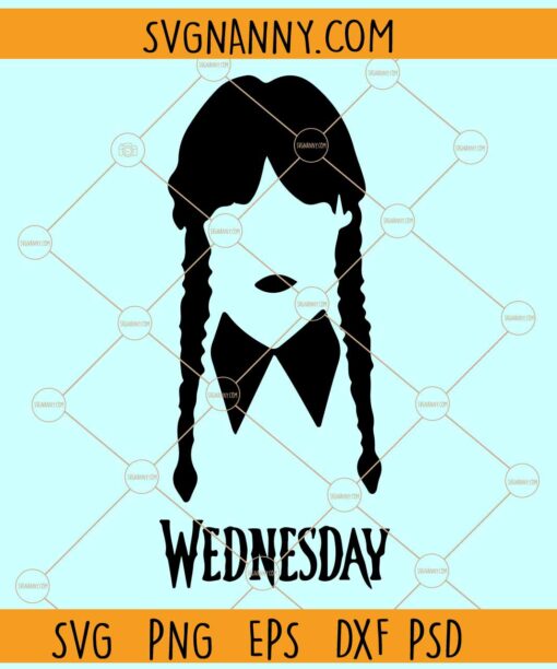 Wednesday SVG, Wednesday Addams SVG, Wednesday Addams Clipart SVG, Addams svg